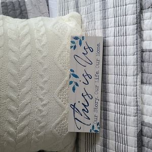 This is Us freestanding wood block 10 x 3 1/2